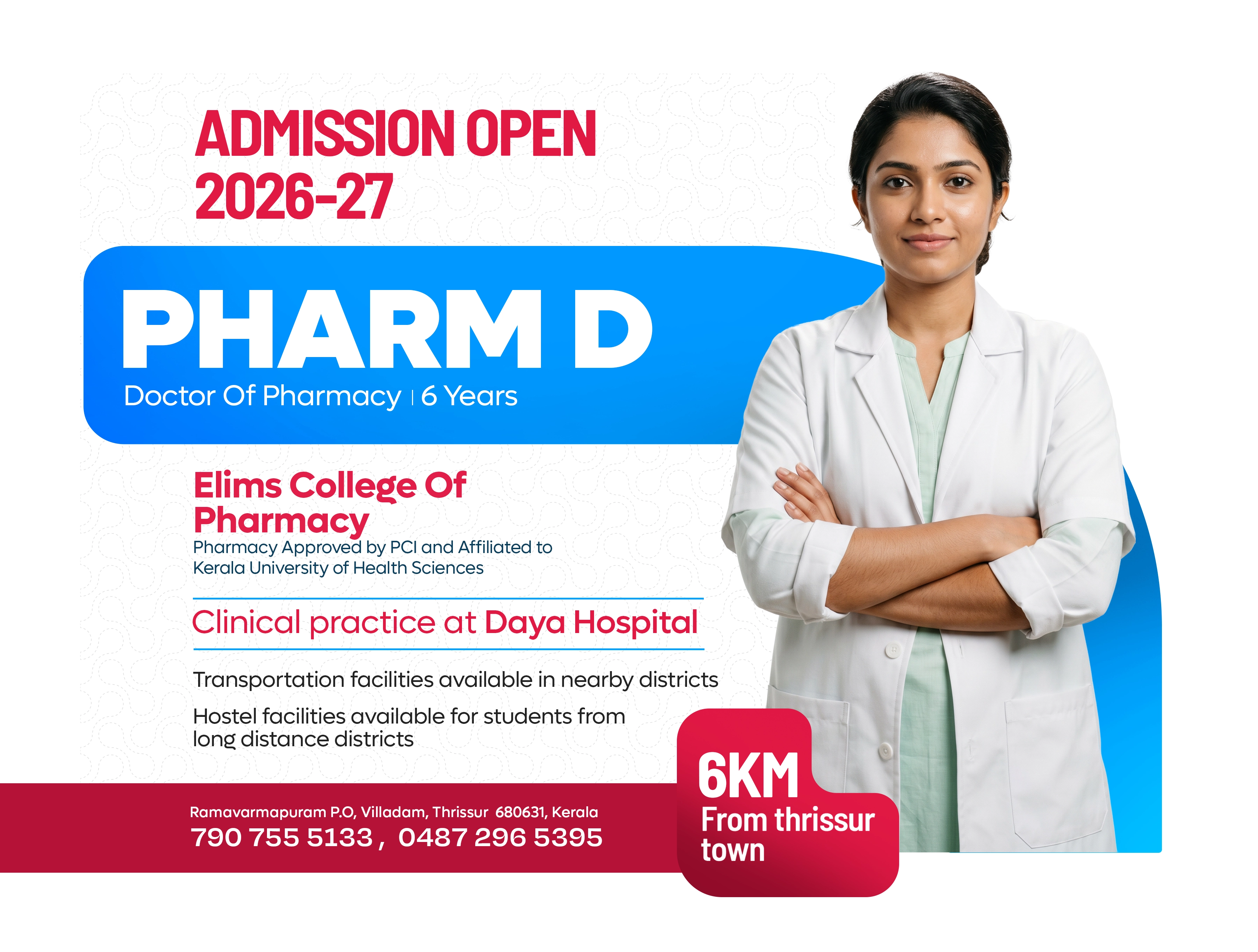 ELIMS College of Pharmacy — Pharm.D Admissions Open 2026-27